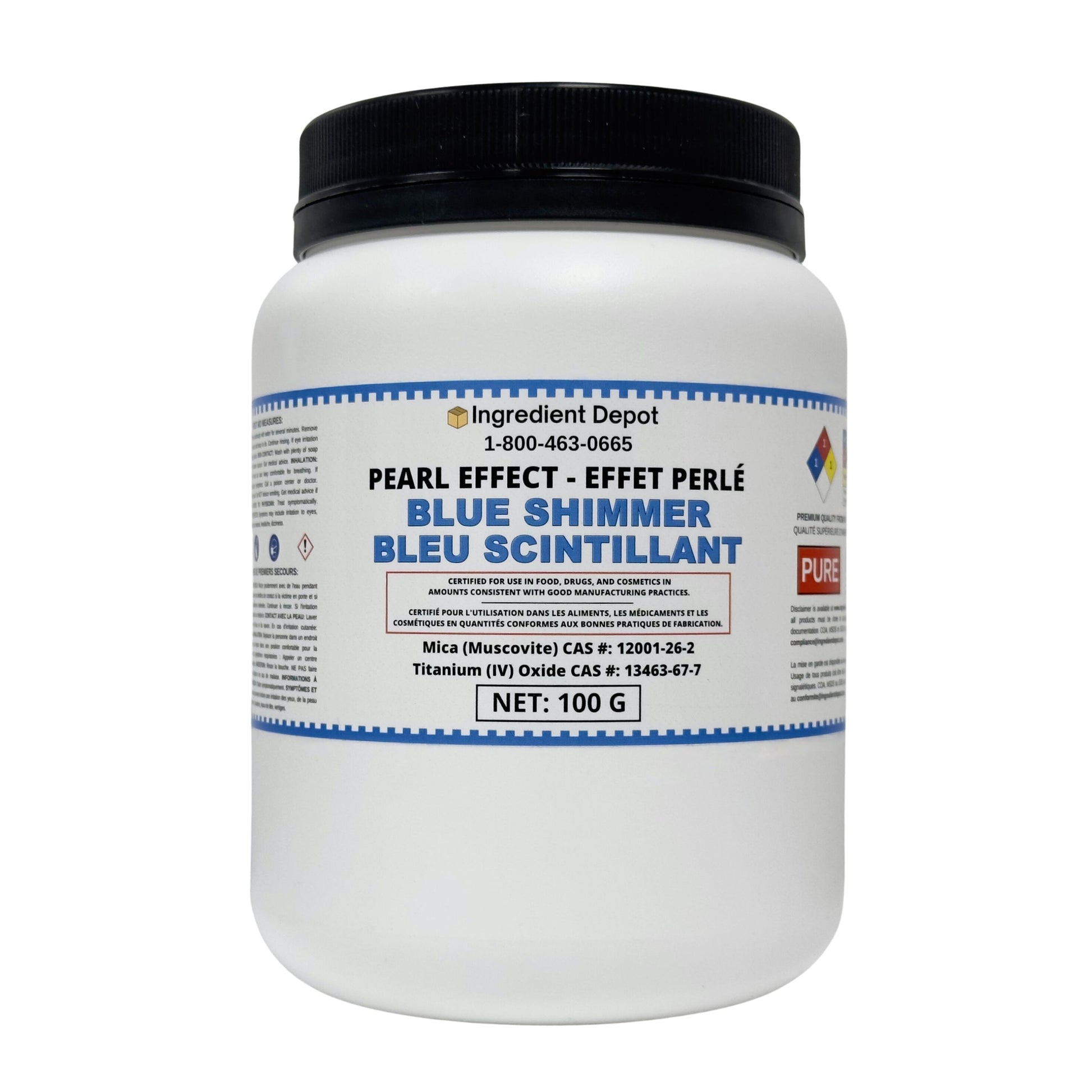 Blue Shimmer Pearl Effect Powder