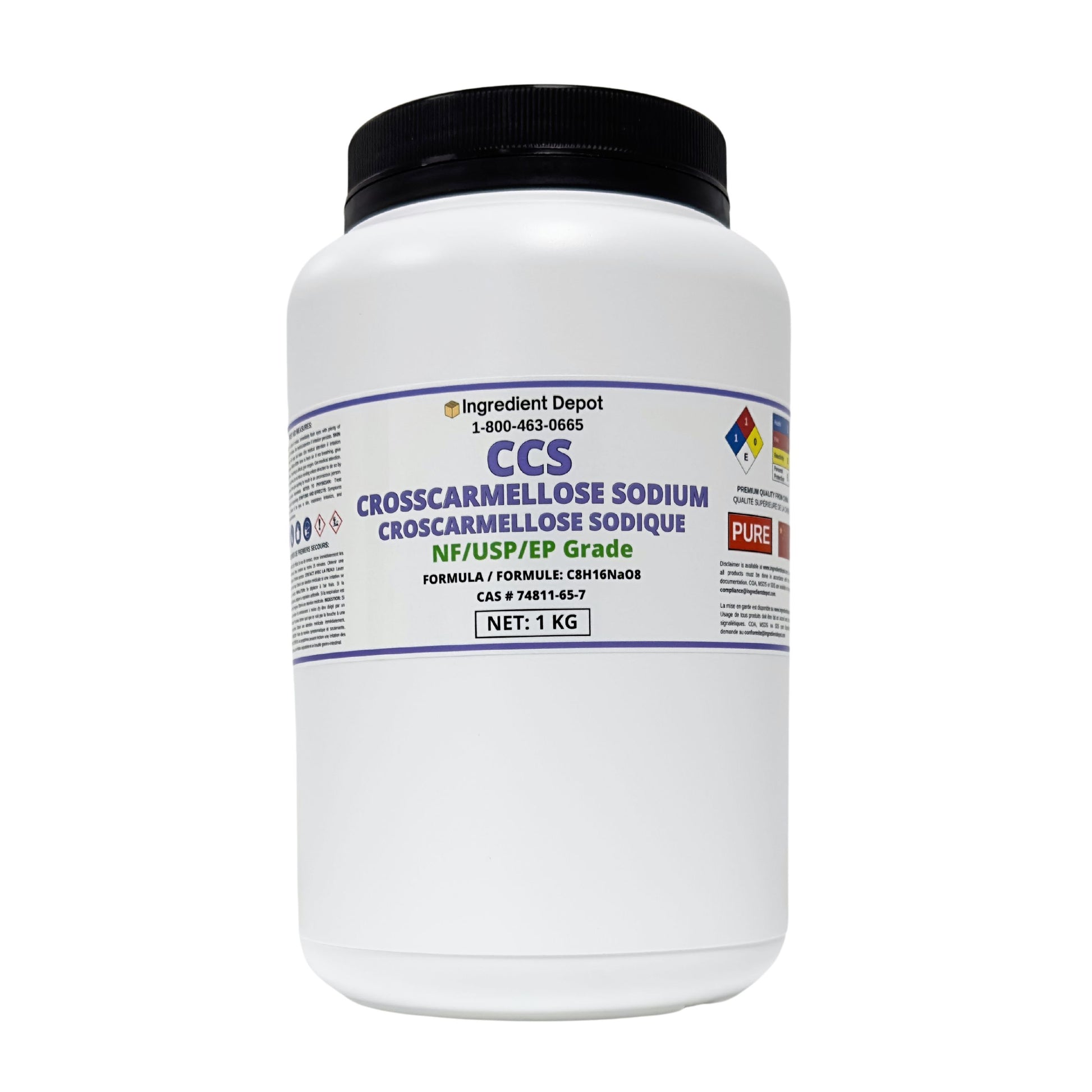 Crosscarmellose Sodium CCS - NF/USP/EP Grade 1 kg - Ingredient Depot