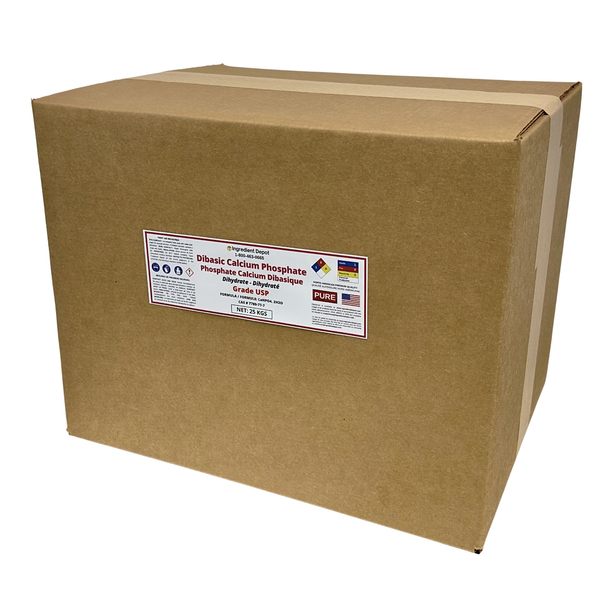 Dibasic Calcium Phosphate Dihydrate 25 kgs - IngredientDepot.com