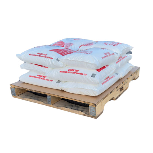 Epsom Salt (Magnesium Sulfate Heptahydrate) USP Grade 12 bags x 22.68 kgs