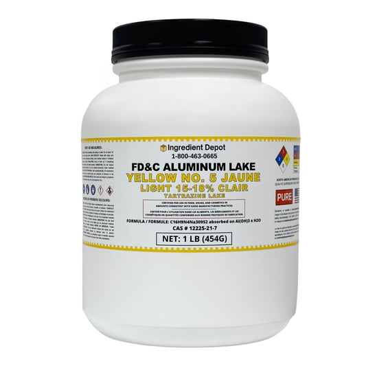 Yellow No. 5 FD&C Aluminum Lake Light (15-18%) Tartrazine 1 lb (454g)