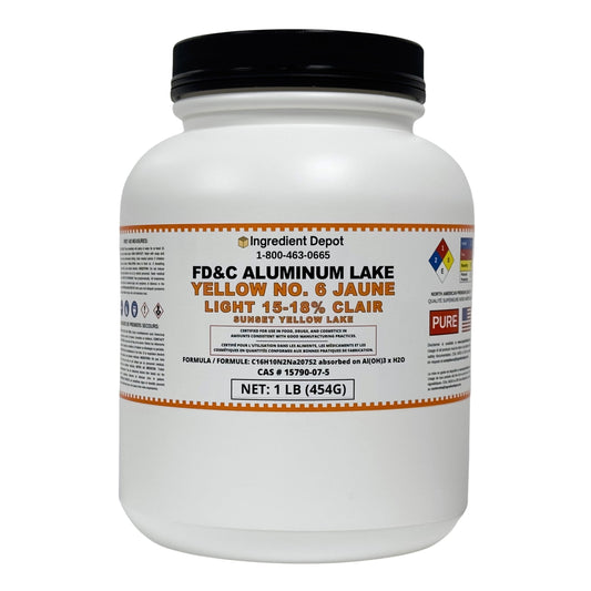 Yellow No. 6 FD&C Aluminum Lake Light (15-18%) Sunset Yellow 1 lb (454g)