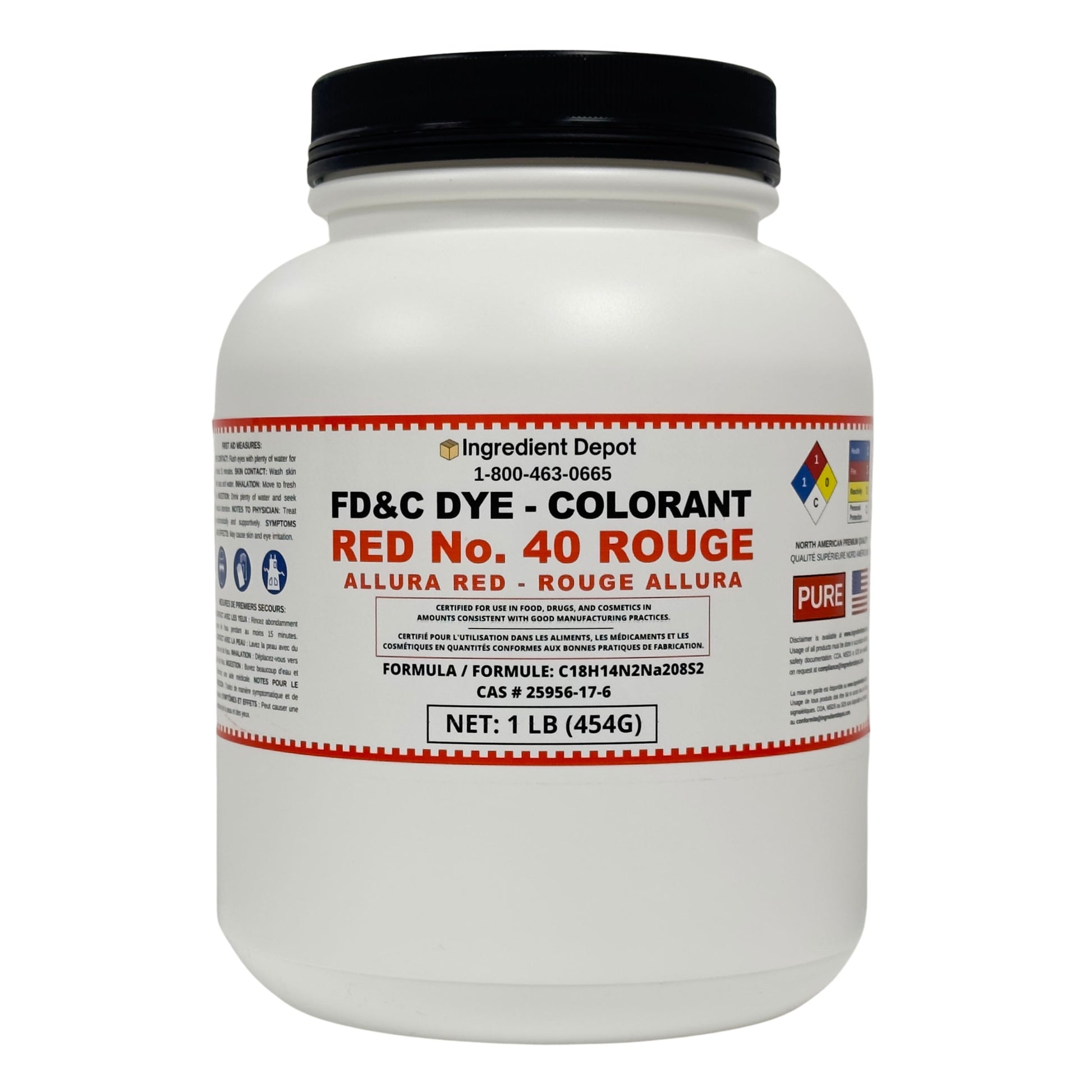 Red No. 40 FD&C Dye (Allura Red) 1 lb