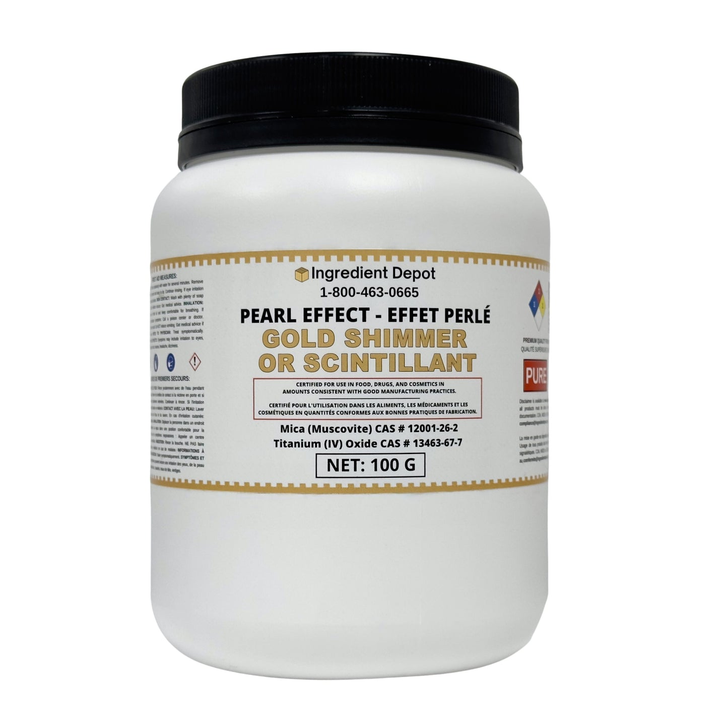 Gold Shimmer Pearl Effect Powder 100g