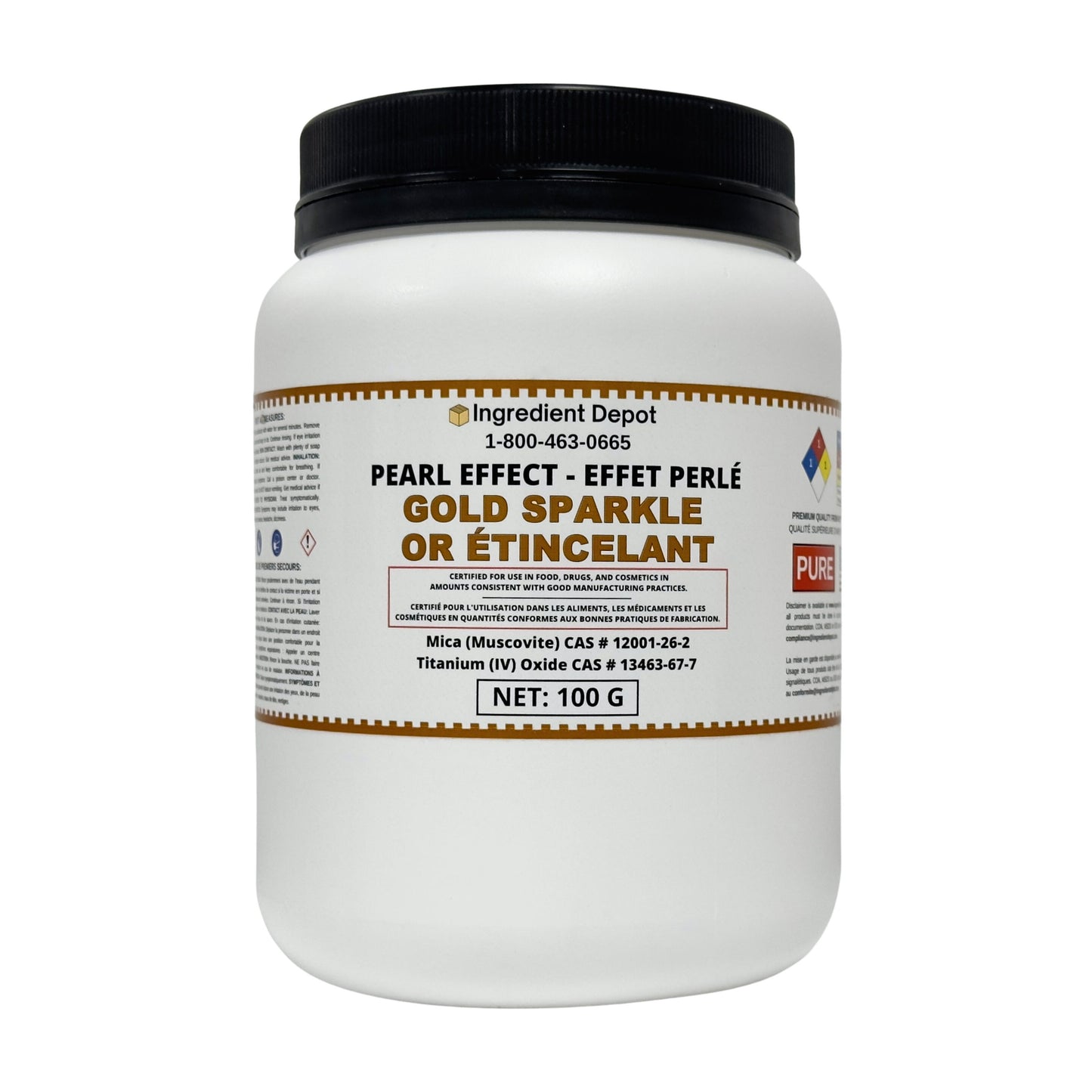 Gold Sparkle Pearl Effect Powder 100g