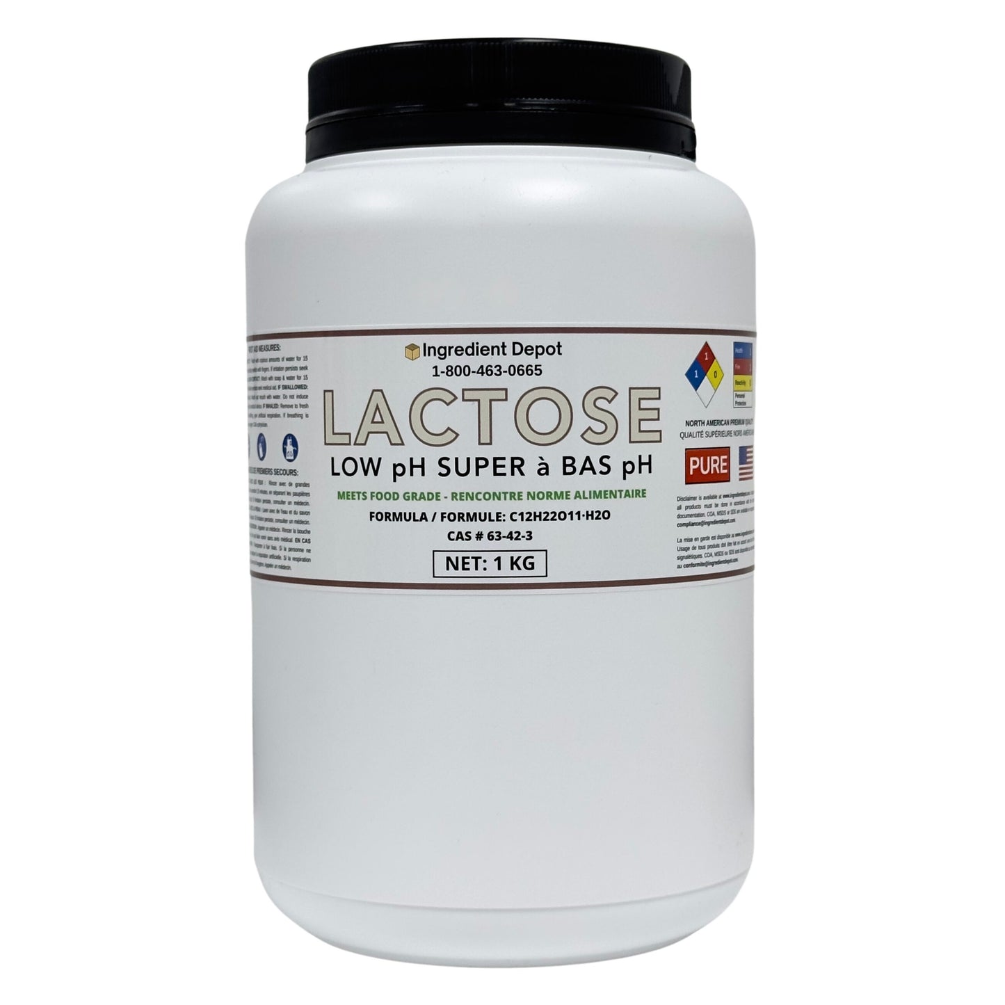 Lactose Super, Low pH, Food Grade 1 kg - IngredientDepot.com