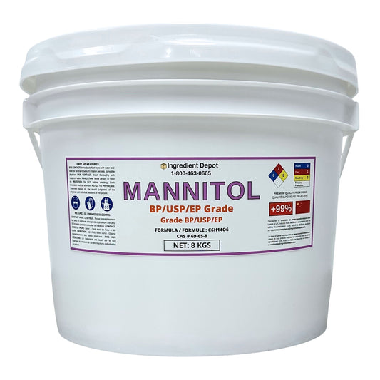 Mannitol BP/USP/EP Grade 8 kgs - IngredientDepot.com