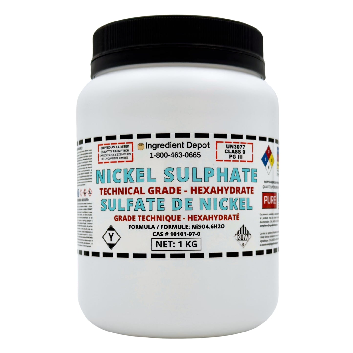 Nickel Sulphate (Sulfate) Hexahydrate 1 kg