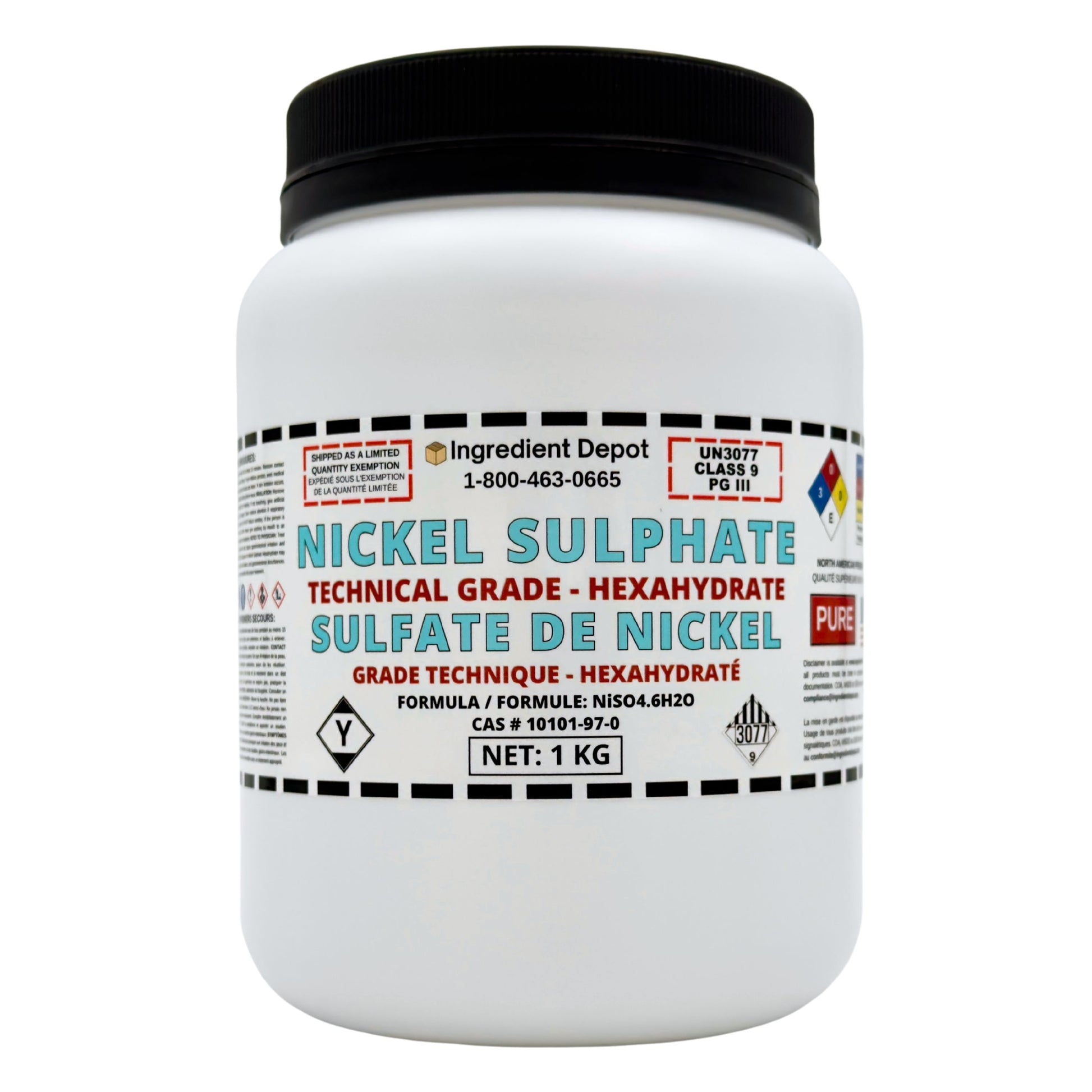 Nickel Sulphate (Sulfate) Hexahydrate 1 kg