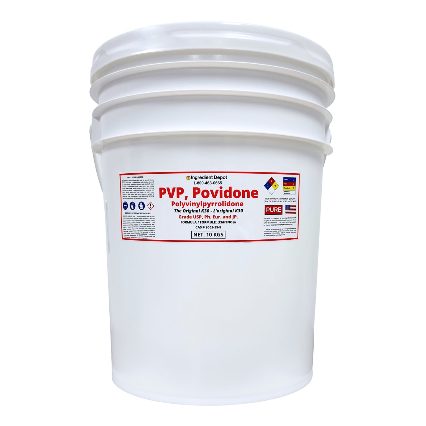 PVP Original K30, Povidone, Polyvinylpyrrolidone 10 kgs