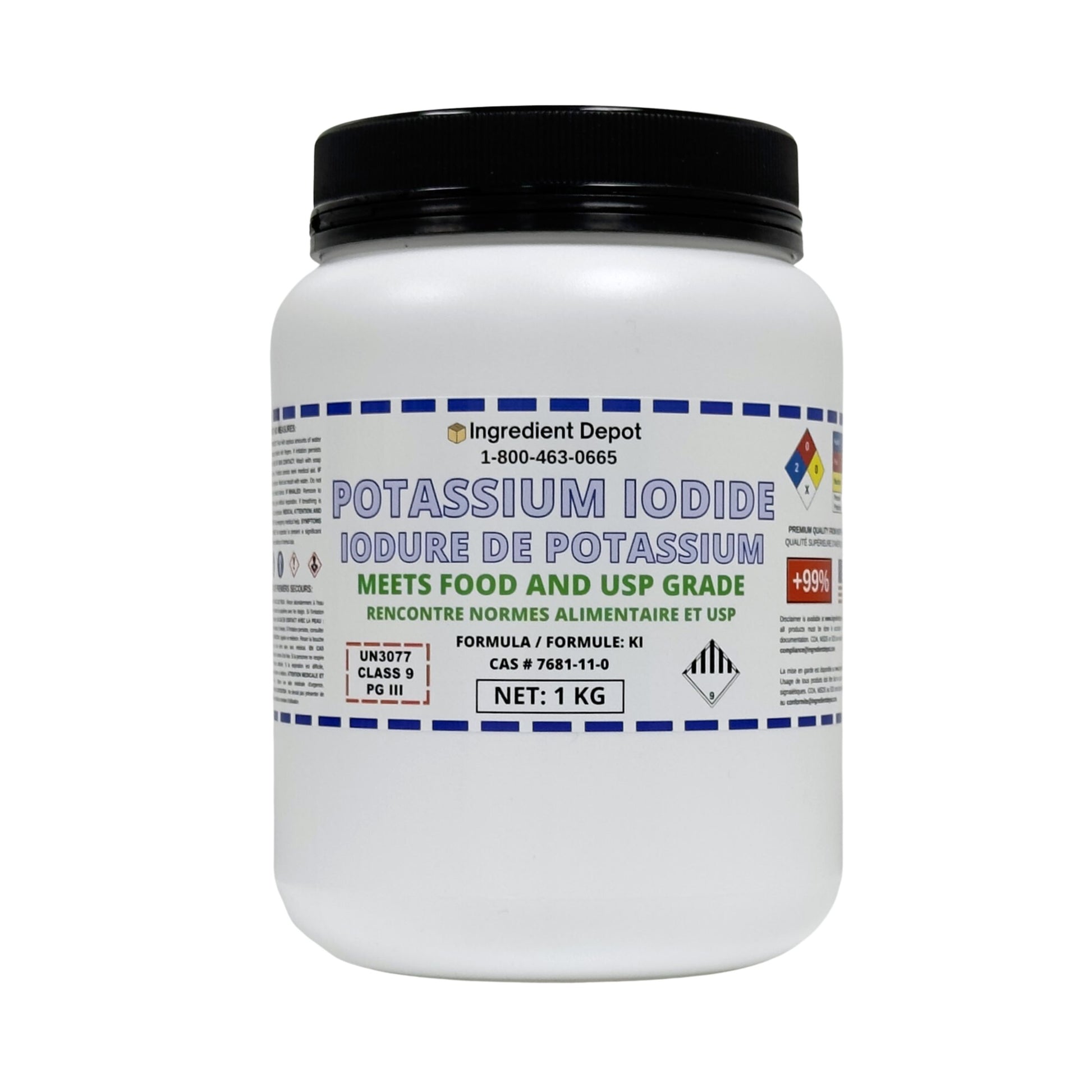 Potassium Iodide +99% USP Grade 1 kg