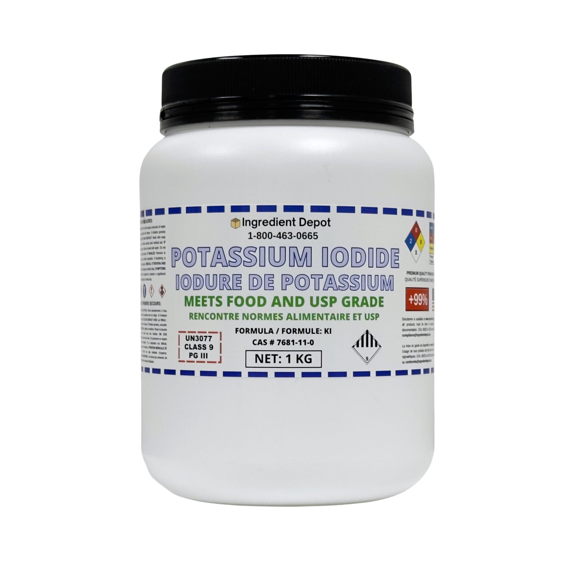 Potassium Iodide +99% USP Grade 1 kg