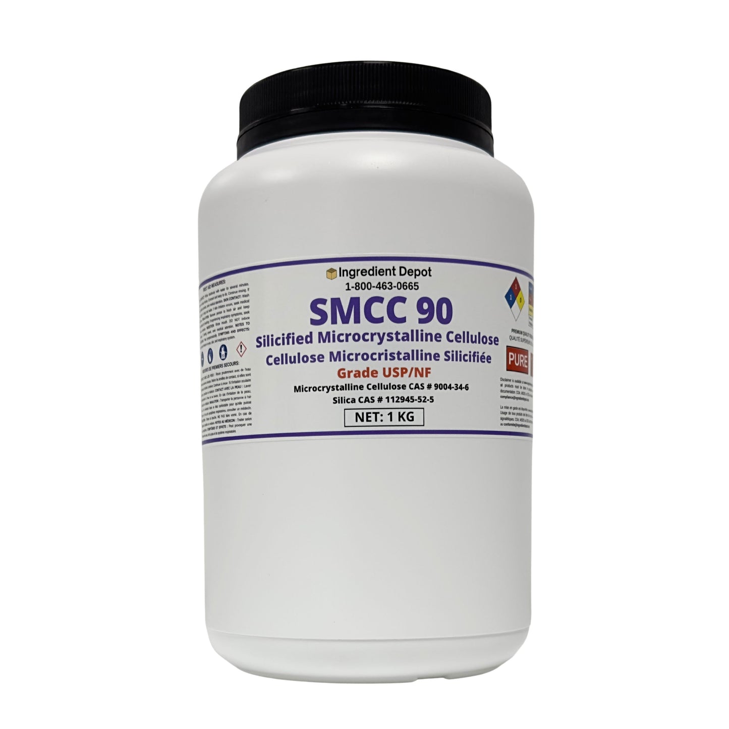 SMCC 90 Silicified Microcrystalline Cellulose - USP/NF Grade 1 kg - Ingredient Depot