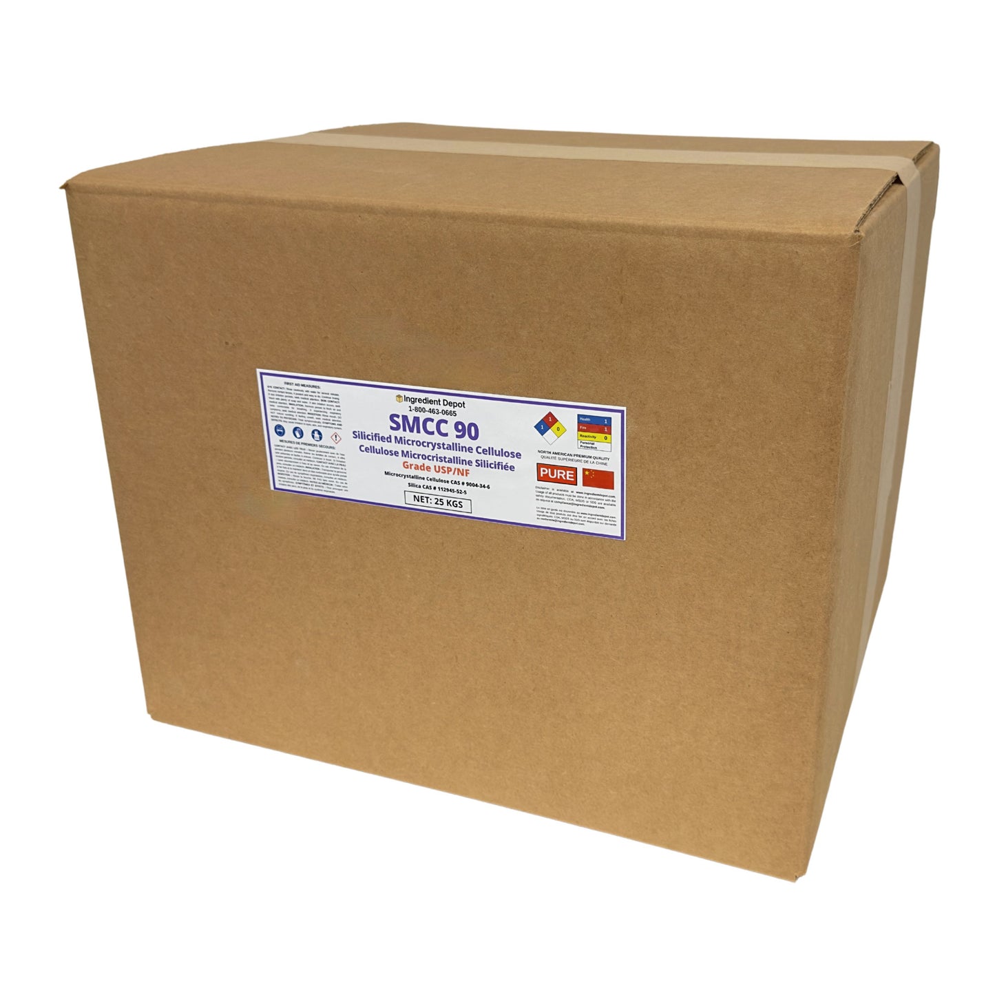 SMCC 90 Silicified Microcrystalline Cellulose - USP/NF Grade 25 kgs - Ingredient Depot