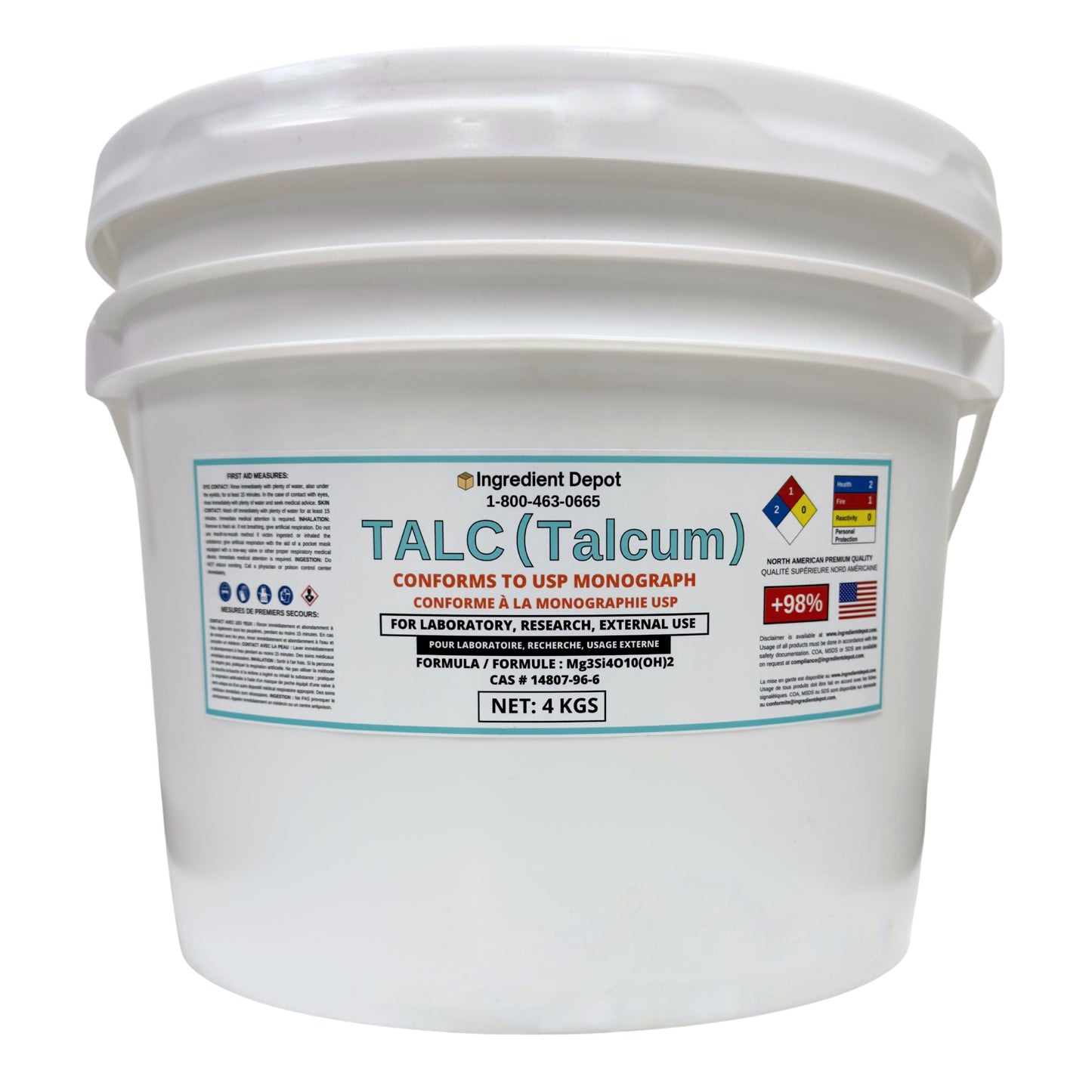 Talc USP Grade 4 kgs