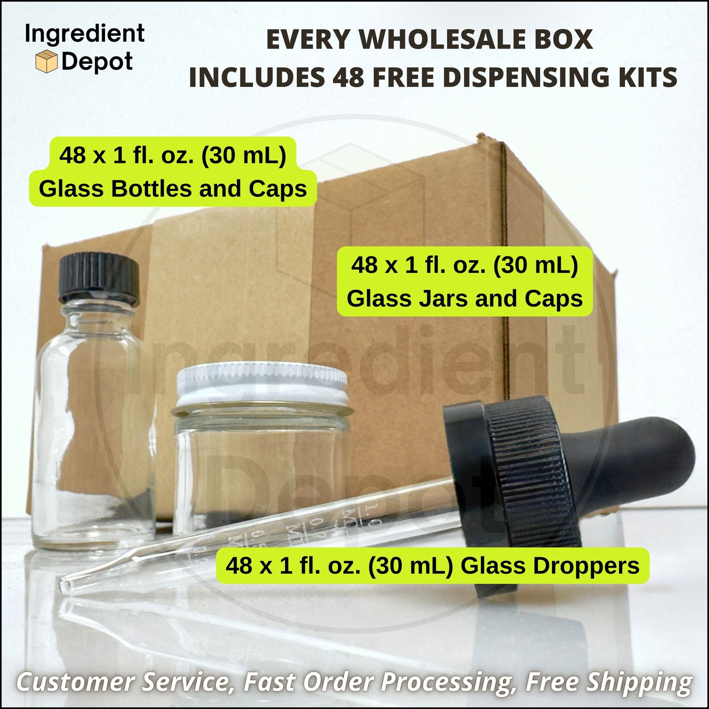 48 Bottles Lugol's Iodine 2% Solution 2 fl. oz. (60ml) Dropper
