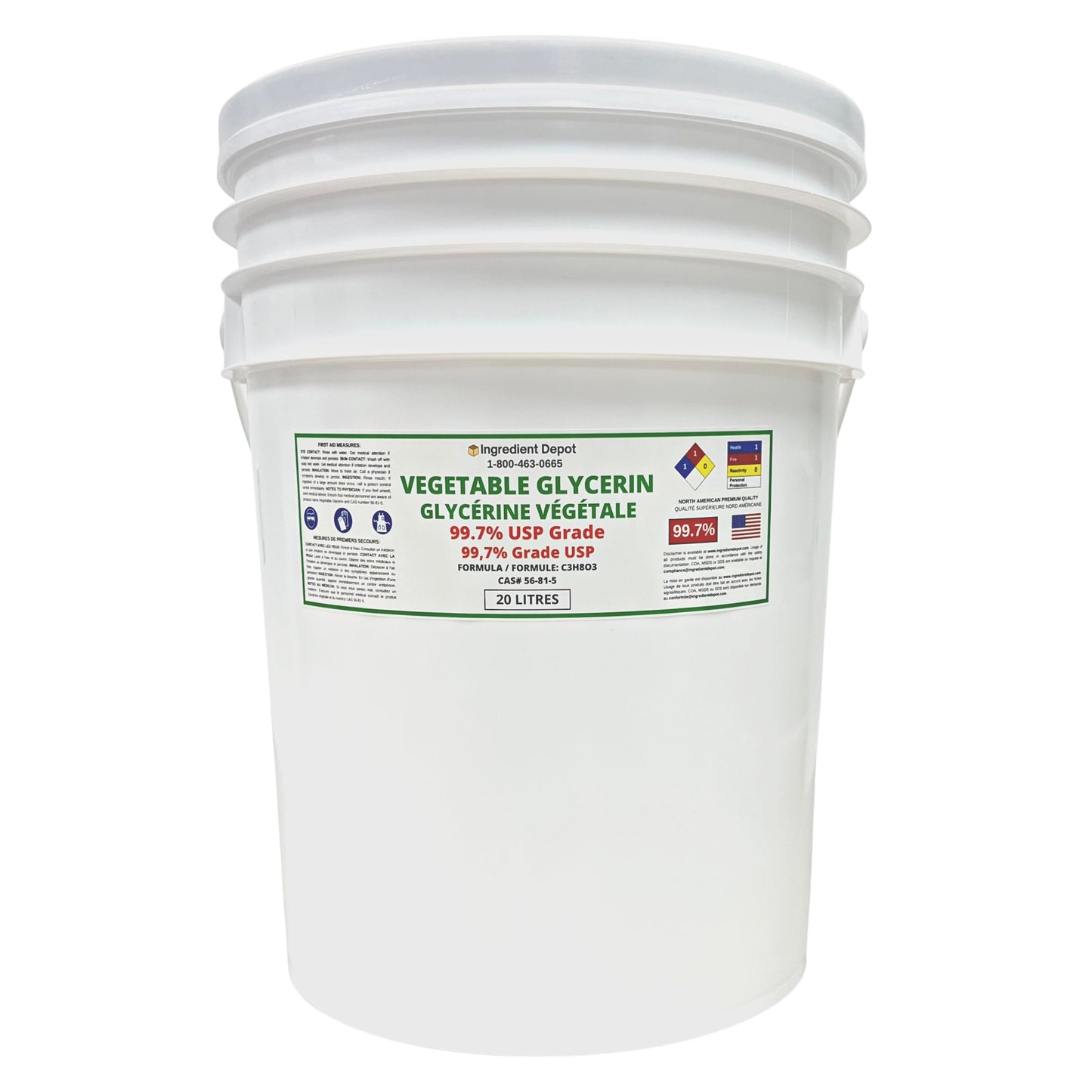 Vegetable Glycerin 99.7% USP Grade 20 litres