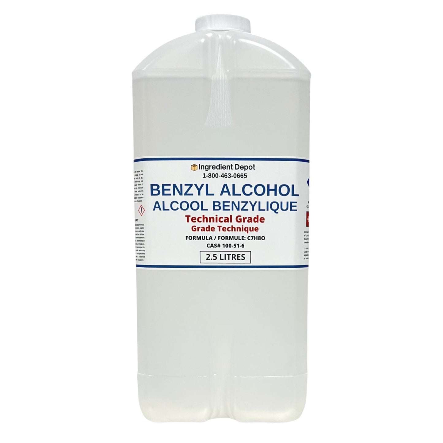 Benzyl Alcohol Technical Grade 2.5 litres - IngredientDepot.com