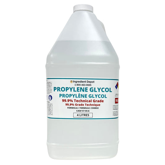 Propylene Glycol 99.9% Technical Grade 4 litres - IngredientDepot.com
