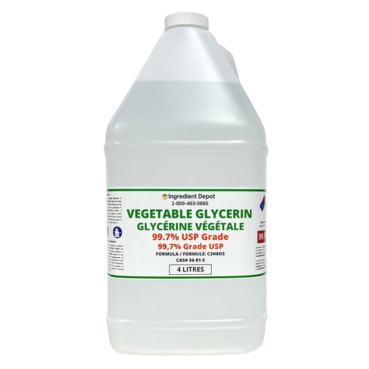 Vegetable Glycerin 99.7% USP Grade 4 litres - IngredientDepot.com