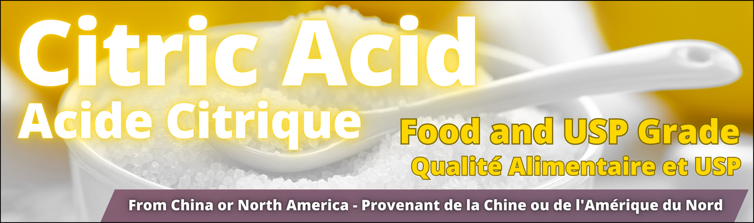 Ingredient Depot - Citric Acid Food & USP Grade China - North America