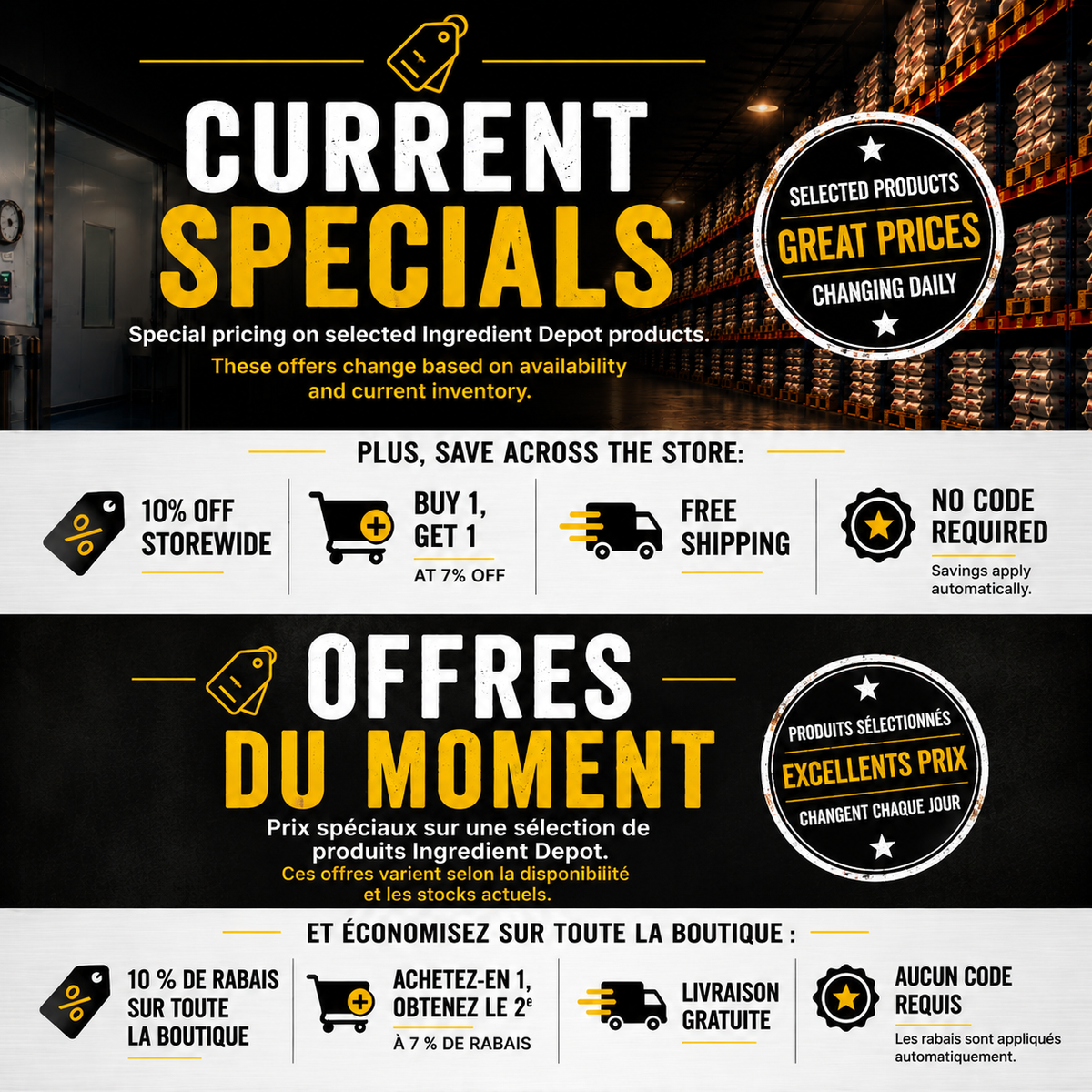 Current Specials
