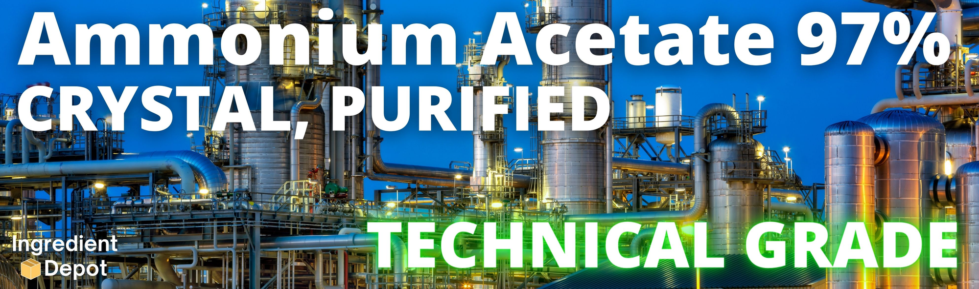 Ingredient Depot Ammonium Acetate Purified Technical Grade