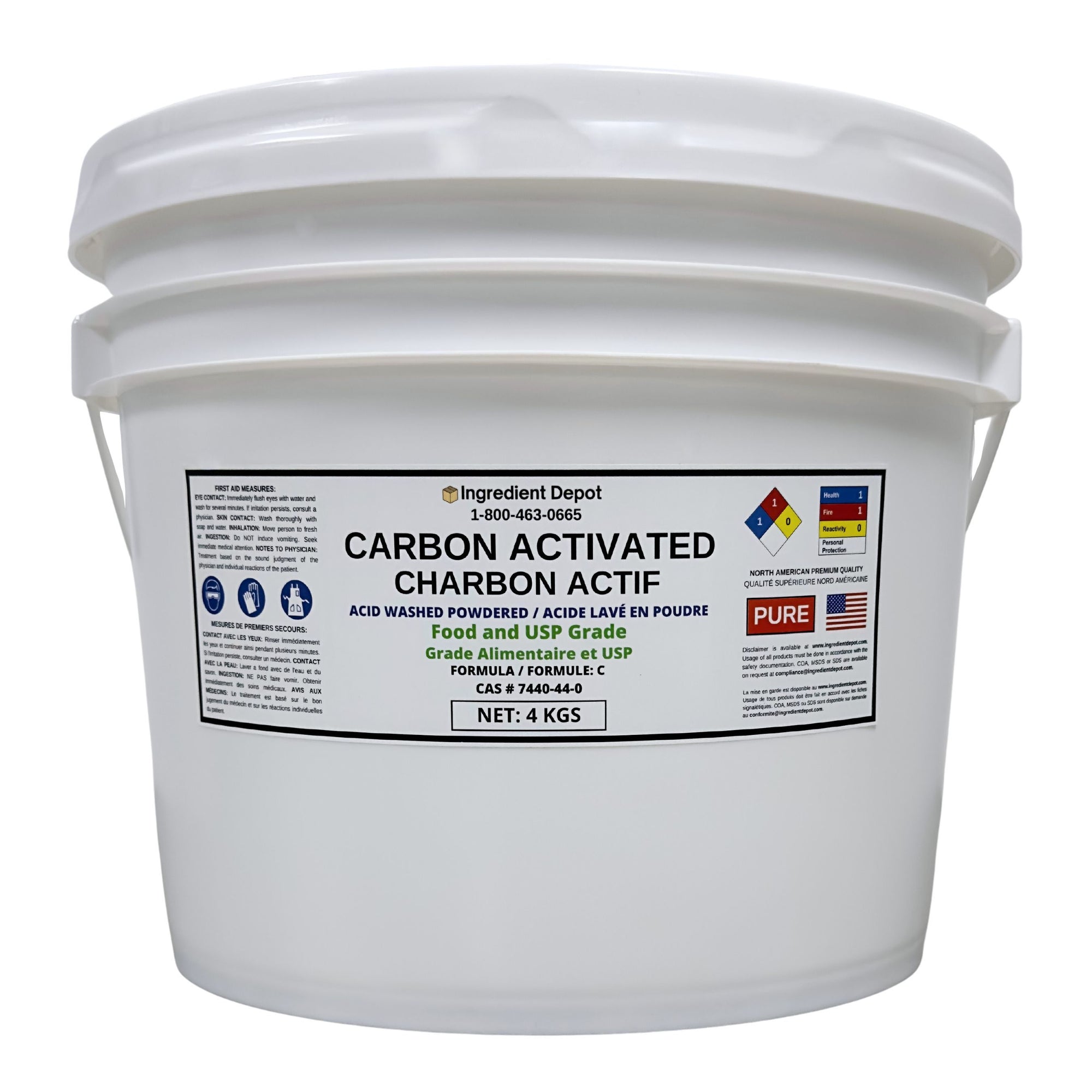 Carbon Activated Acid Washed Powdered 4 kgs