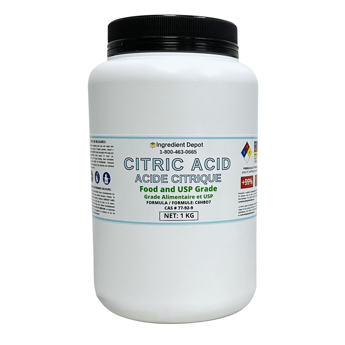 Citric Acid Food and USP Grade (China) 1 kg