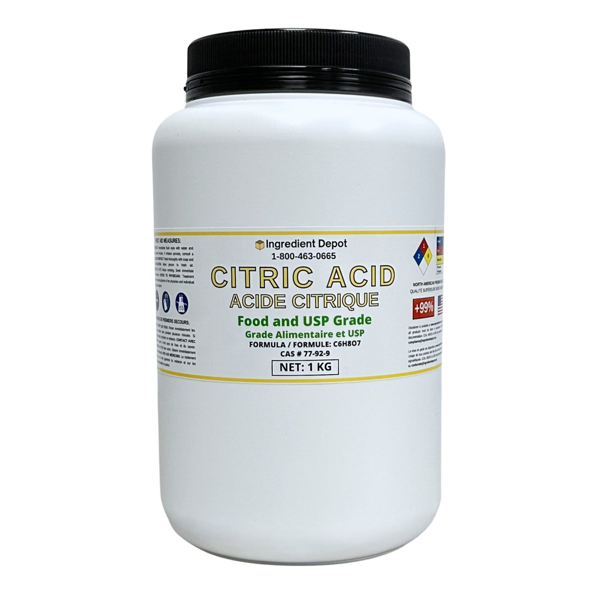 Citric Acid Food and USP Grade (North America) 1 kg