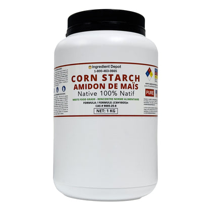 Corn Starch 100% Native, Food Grade 1 kg - IngredientDepot.com
