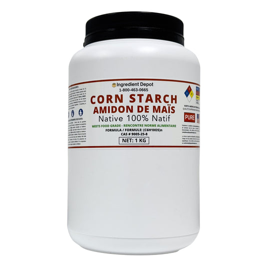 Corn Starch 100% Native, Food Grade 1 kg - IngredientDepot.com