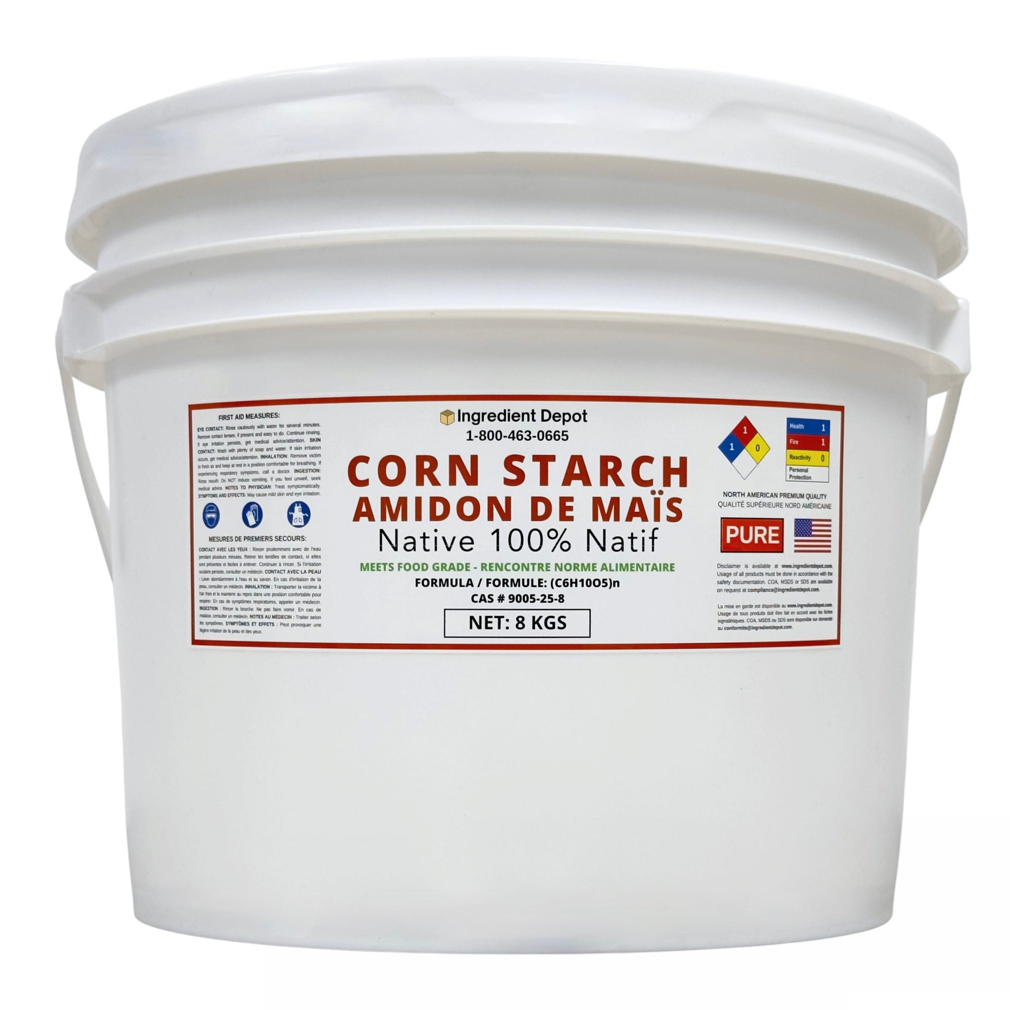 Corn Starch 100% Native, Food Grade 8 kgs