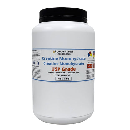 Creatine Monohydrate USP Grade 1 kg - IngredientDepot.com