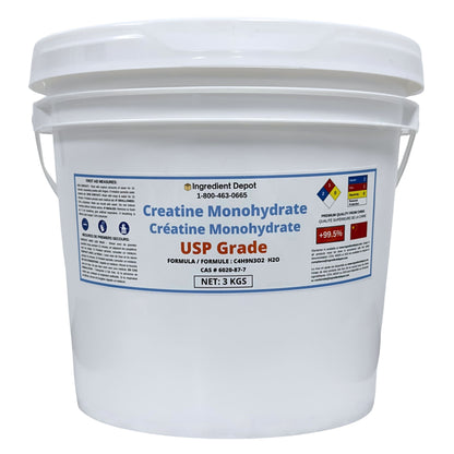 Creatine Monohydrate USP Grade 3 kgs - IngredientDepot.com