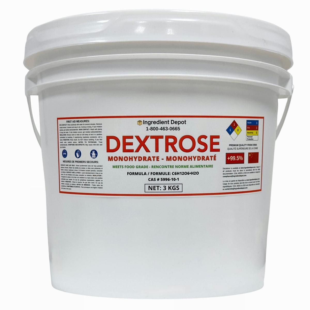 Dextrose Monohydrate, Food Grade 3 kgs