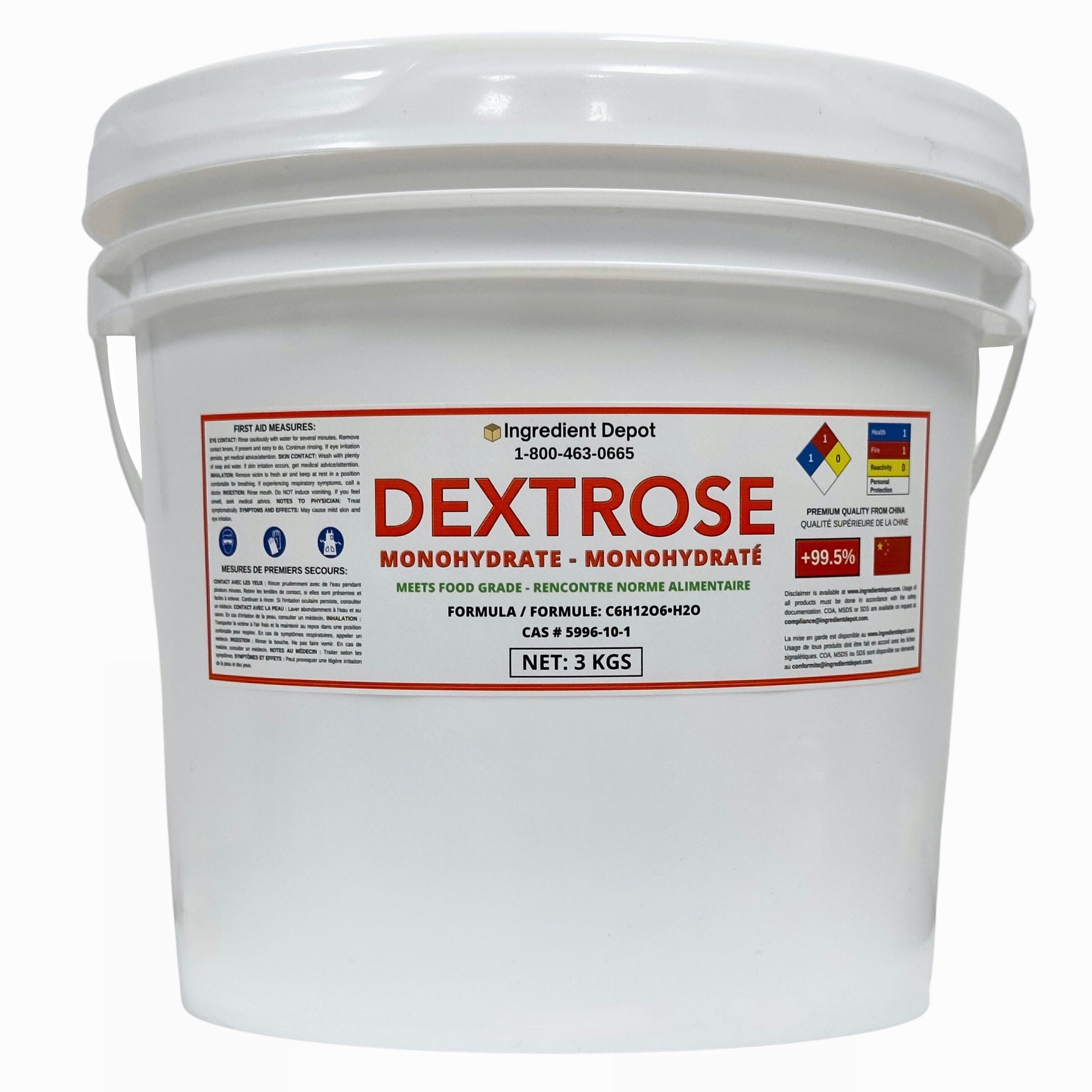 Dextrose Monohydrate, Food Grade 3 kgs