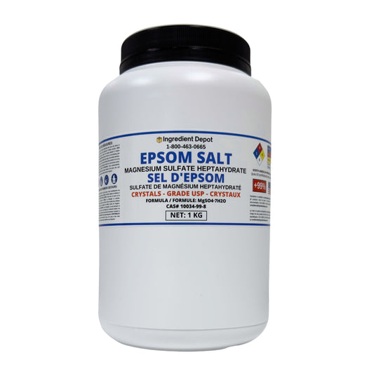 Epsom Salt (Magnesium Sulfate Heptahydrate) USP Grade 1 kg