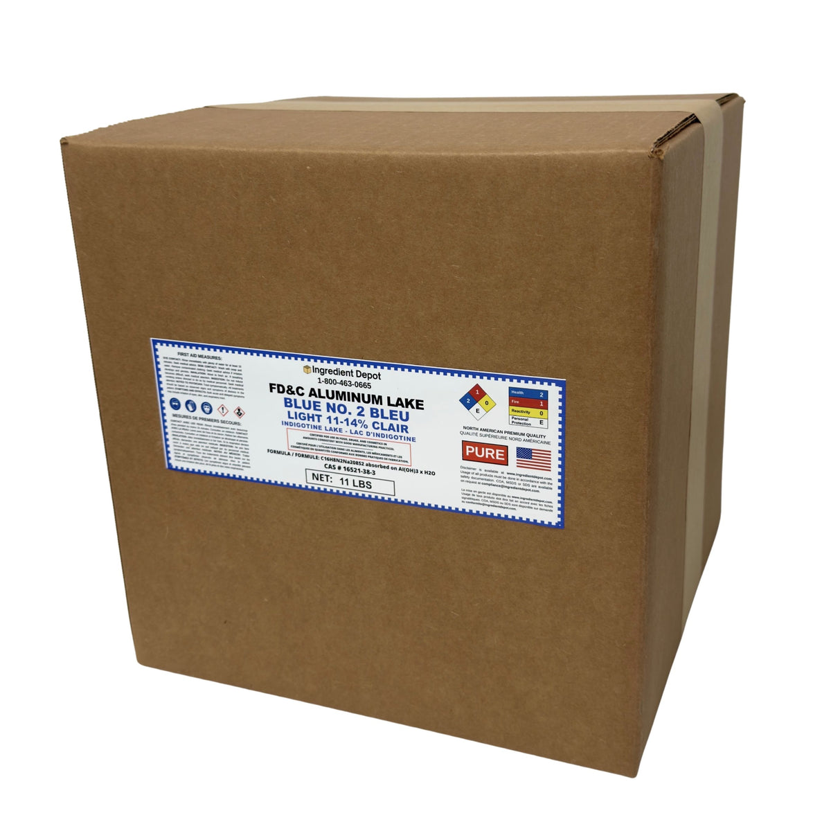 Blue No. 2 FD&C Aluminum Lake Dark (30-36%) Indigotine 1 lb (454g)
