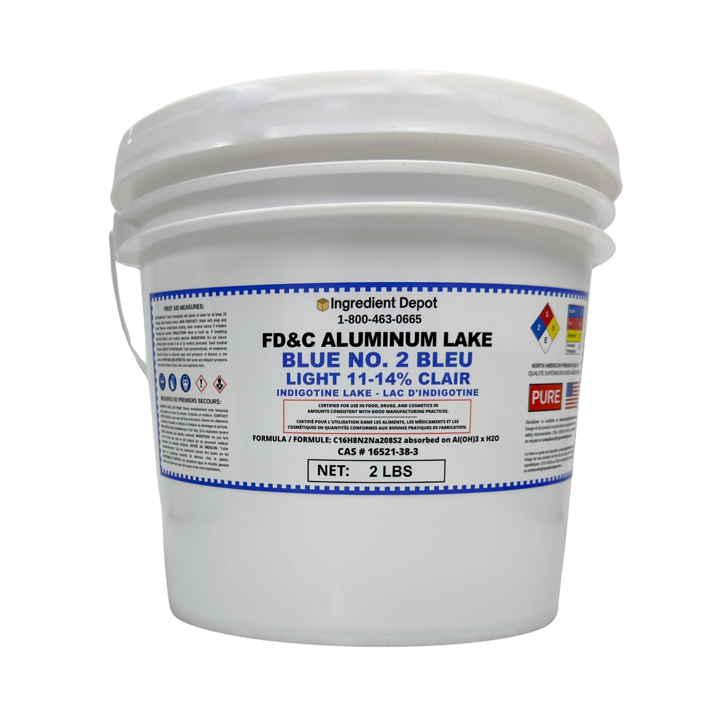 Bleu No. 2 FD&C Aluminum Lake Clair (11-14%) Indigotine
