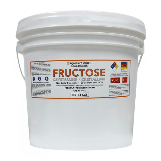 Fructose Crystalline, Food and USP Grade, Non-GMO 4 kgs - IngredientDepot.com