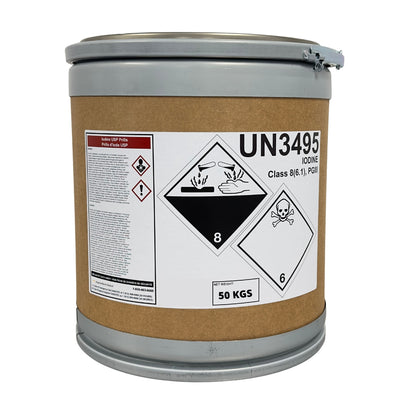 Iodine Prilled 99.8% USP Grade 50 kgs