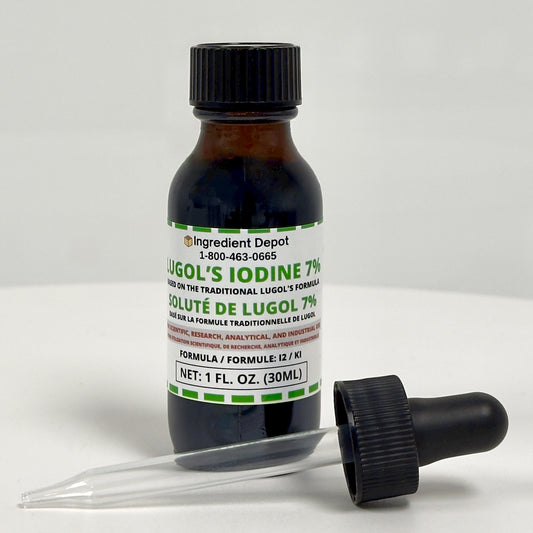 Lugol's Iodine Solution 7% - 1 fl. oz. (30 mL) Glass Dropper Bottle