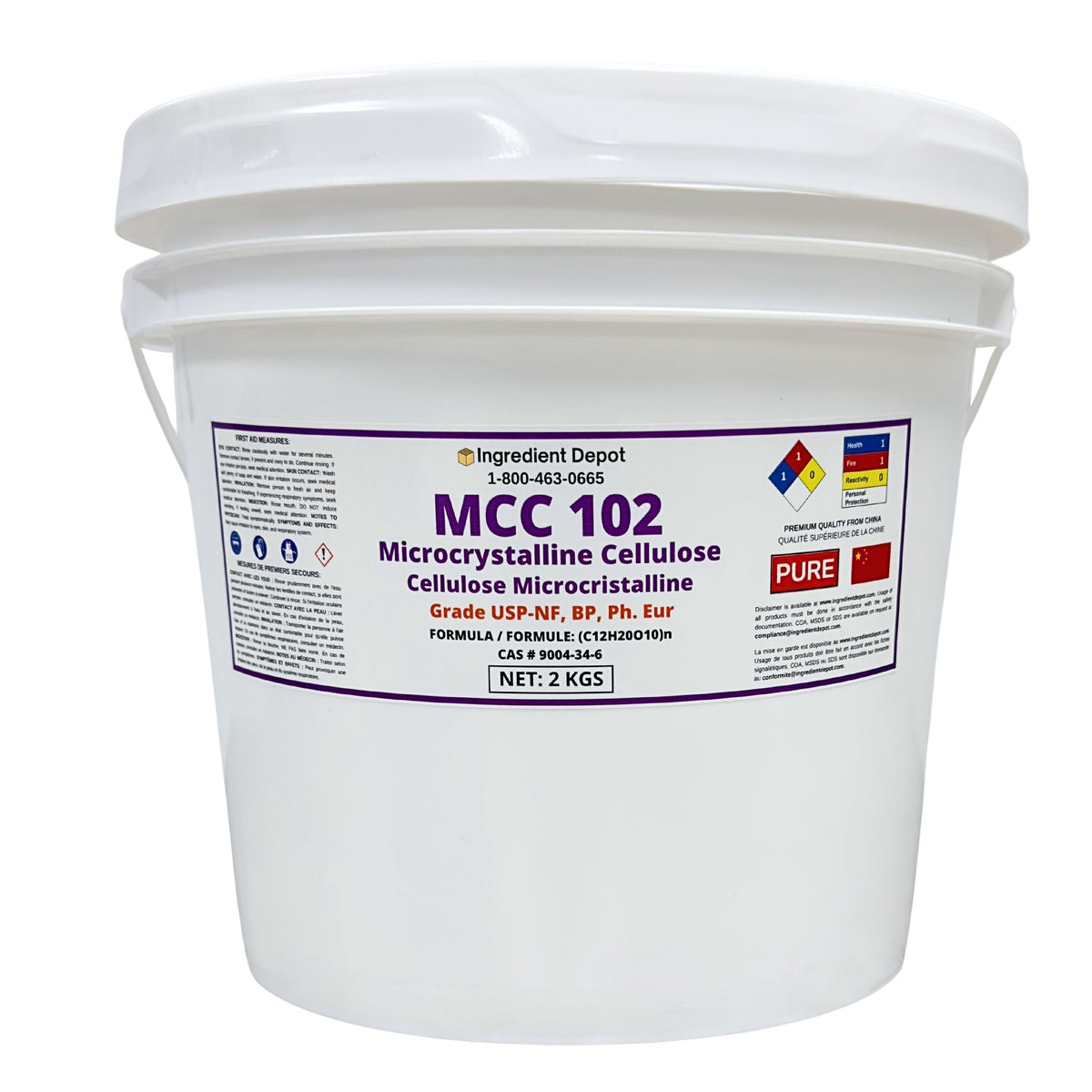 MCC 102 Microcrystalline Cellulose 2 kgs