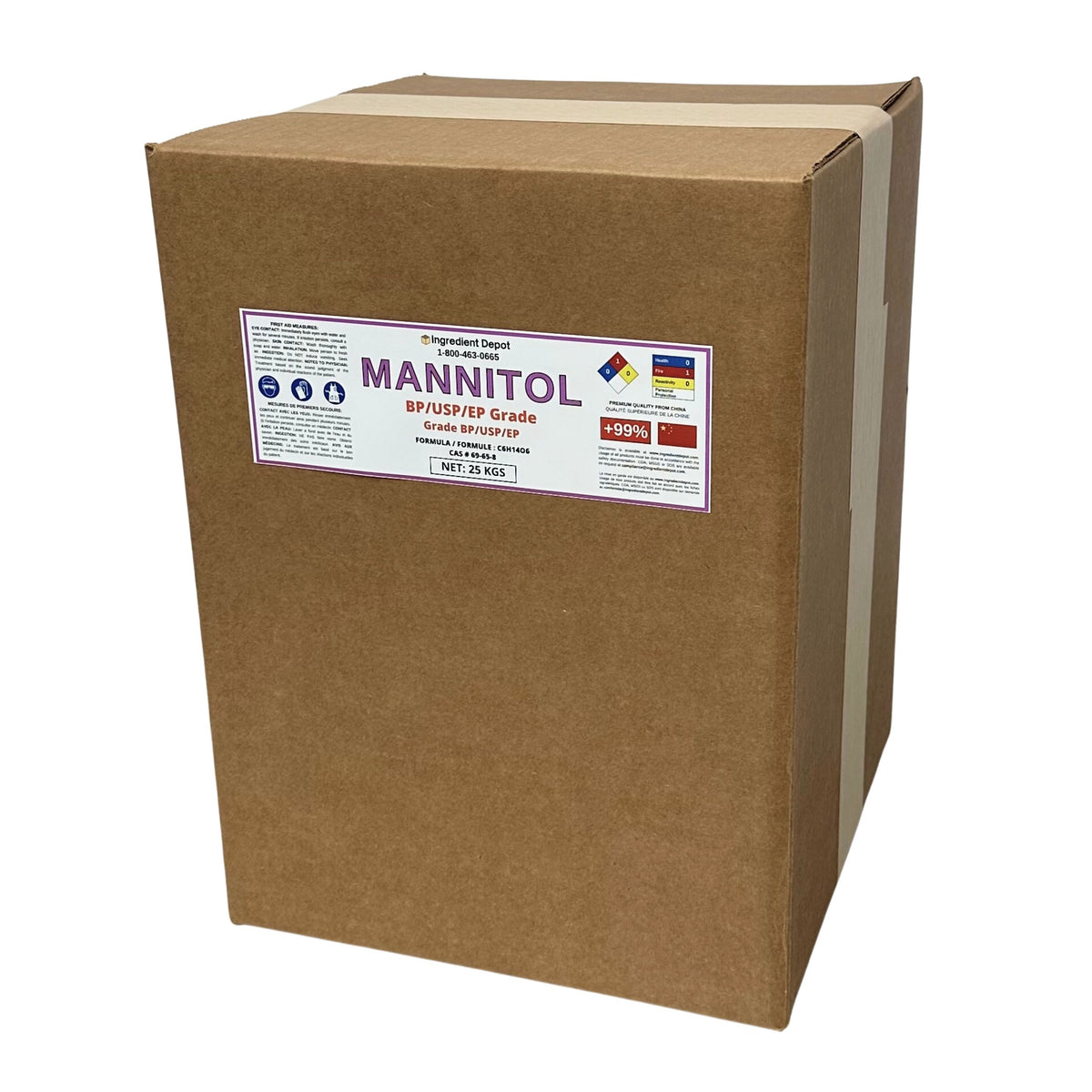 Mannitol BP/USP/EP Grade 25 kgs