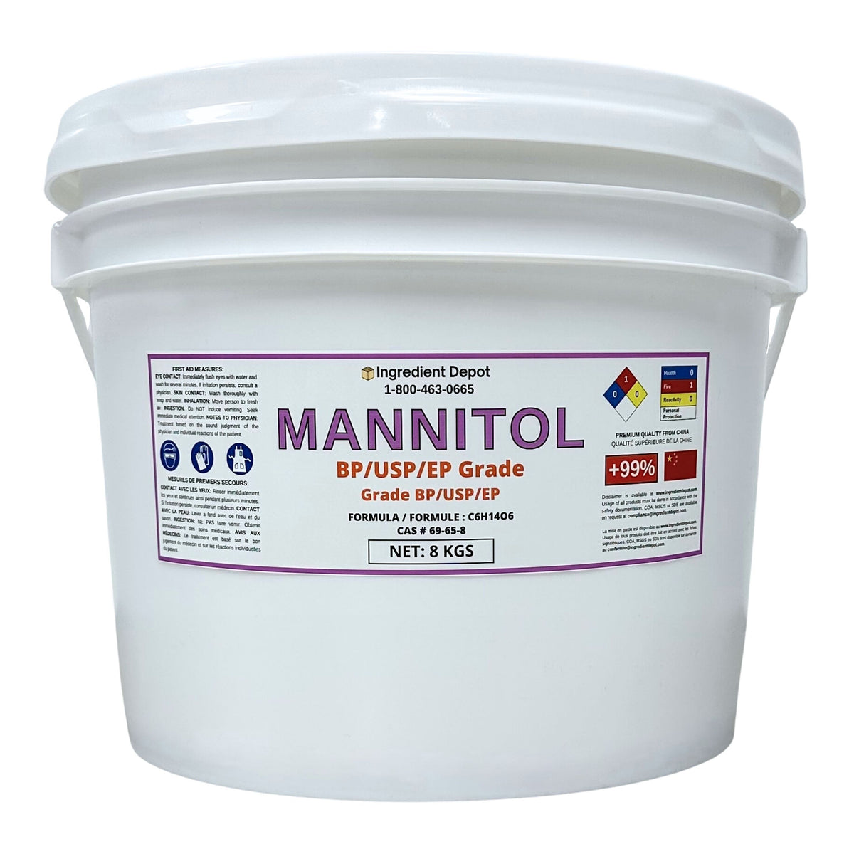 Mannitol BP/USP/EP Grade 8 kgs