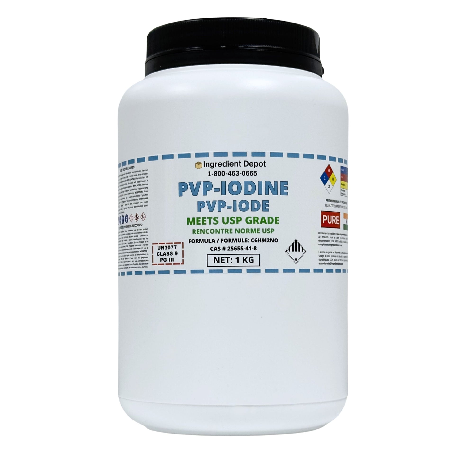 PVP-Iodine (PVP-I, Povidone-Iodine) 1 kg - IngredientDepot.com