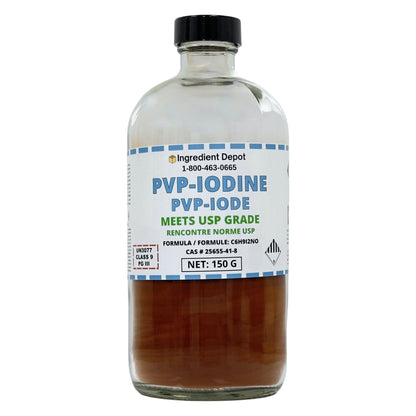 PVP-Iodine (PVP-I, Povidone-Iodine) 150g - IngredientDepot.com