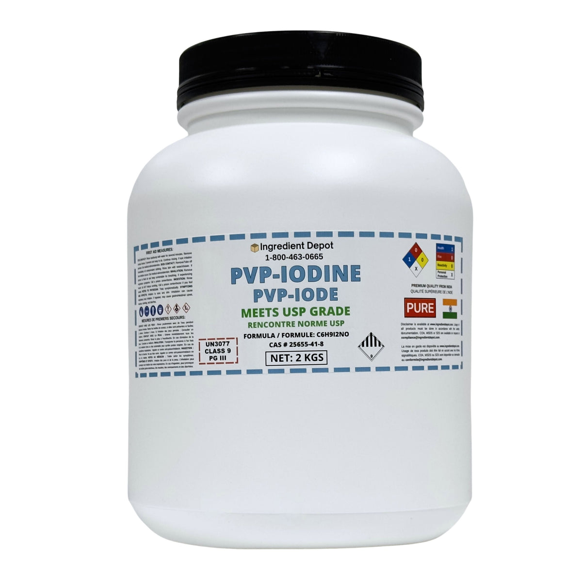 PVP-Iodine (PVP-I, Povidone-Iodine) 2 kgs