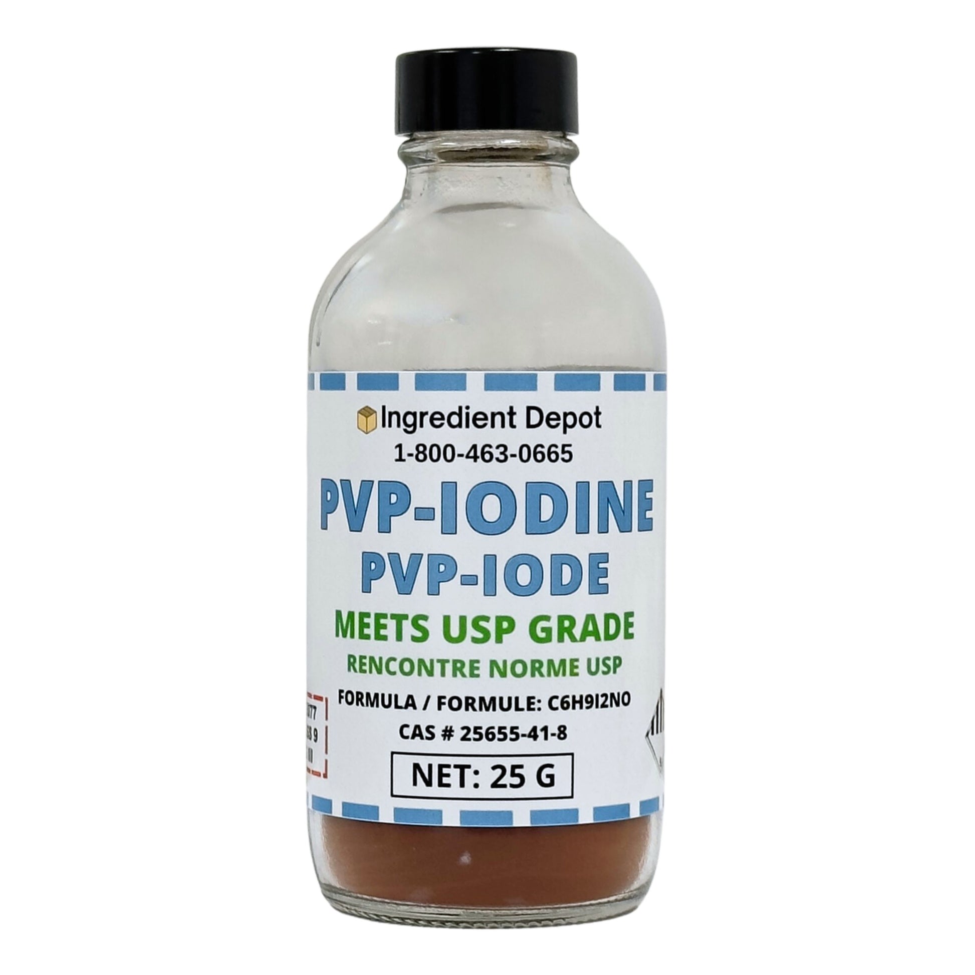 PVP-Iodine (PVP-I, Povidone-Iodine) 25g - IngredientDepot.com